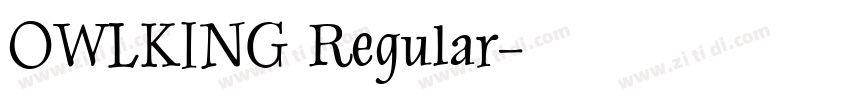 OWLKING Regular字体转换